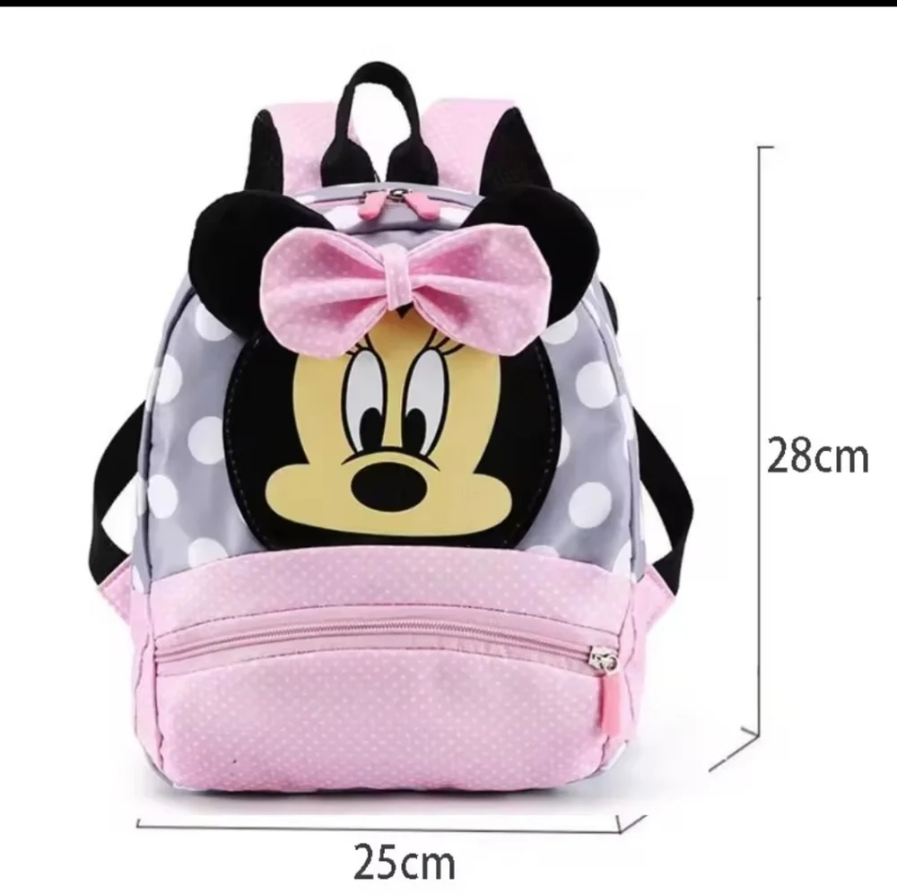 New Disney Minnie Mouse Red and Black Backpack #921 - Picture 3 of 3